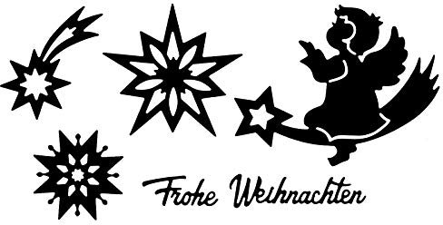 Ideen mit Herz Stanzschablonen | Engel & Sterne | 6 Stück