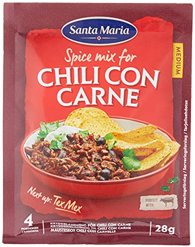 Santa Mar’a de chili con carne condimento mezcla de especias, 28 g