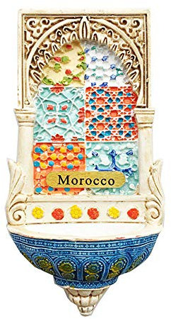 Marokko 3D-Mosaik-Schnitzerei, Souvenir, Kühlschrankmagnet, Geschenk, handgefertigt, Heim- und Küchendekoration, marokkanischer Kühlschrankmagnet, Kollektion