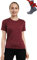 Merino.tech 100% Merino T Shirt Damen - Merinowolle Sport Wandern Thermoshirt Damen + Wandersocken (Medium, Burgundy Crewneck)