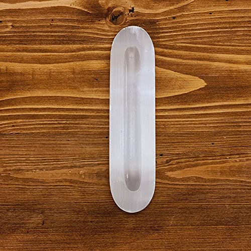 Selenite Oval/Tray Charging Plate 20cm, Beautiful Charging Crystal, Great for Meditation, Energetic Crystal, Healing and Therapeutic, Home Decoration
