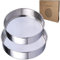 Sieve Fine Mesh, Stainless Steel Round Sifter for Baking, Flour Sieve, 8 Inch 40 Mesh and 6 Inch 60 Mesh, 2PCS