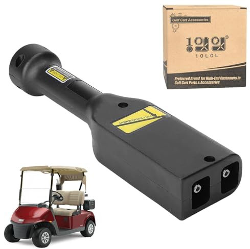 10L0L Golf Cart 36 Volt Powerwise Charger Handle Plug for EZGO TXT & Medalist PDS/DCS 1996-up Golf Buggy, OEM# 73345-G01 73345G01
