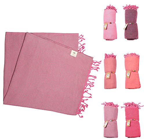 Qiras Mary Badetuch Strandtuch Grau 195x100cm Hamamtuch XXL Badetuch Saunatuch Poncho Pestemal 100% Baumwolle OEKOTEX Zertifiziert