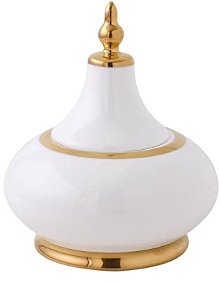 Recipiente for Azucarero Línea Dorada Azucarero con Tapa Recipiente for Azúcar Jarro for Azúcar Dispensador de Azúcar de Cerámica Jarro Sucrier de Porcelana Hueso for el Hogar y la Cocina Tazones de A