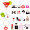 Abeillo Wine Glass Charms Markers Tags Set of 16, Elegant Ladies Themed Wine Charms for Glasses, Wine Glasses Identifier Tags, Christmas Drink Markers, Wine Tasting Party Favors Decorations