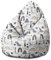 DreamRoots Sitzsack Kinder mit füllung - Bodenkissen Kinder Sitzsack - Kinderzimmer 70 x 70 x 105 cm - Bean Bag Kinder - Bubibag - Kindersitzsack - Sitzkissen Boden