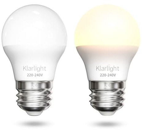 Klarlight LED Dämmerungslicht Sensor Glühbirne E27 5W, äquivalent zu 40W, Auto Ein Aus Glühbirne für Innen Außen Nachtlampe für Garage Korridor Keller Gehweg, Warmweiß 2700K (2 Stück)