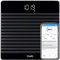 Vitafit Digitale Personenwaage Waage mit Gewicht und BMI, Smarte Körperwaage mit App via Bluetooth, Rutschfeste Plattform,Schwarz