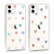 Yoedge 2 Stück Durchsichtig HandyHülle für Apple iPhone 11 Hülle Herz Muster 6,1, Transparent Handy Hülle für iPhone 11 Case 3D Liebe Love Aesthetic Mädchen Frauen Geschenk Schutzhülle Cover-Herzen