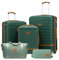 COOLIFE Koffer Trolley Koffer Reisekoffer von ABS Hartschalen Trolley 4 Rollen TSA-Schloss Der Koffer Enthält 1 Reisetasche und 1 Kulturbeutel