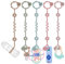 Baby Cup Catcher, Spielzeug Schnullerkette Silikon, BPA-frei Sicherheitsgurte für Spielzeug, Trinkbecher Halteriemen für Kinderwagen Hochstuhl Autositz 5 Pack (Sage+Sand+Ether+Powder rose+Dusty lilac)