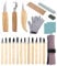 JOFLVA Couteau Sculpture Bois, 22 Pièces Outils Sculpture Sur Bois, Ciseaux Bois Outils De Sculpture, Amélioré Ciseaux Bois Pour La Sculpture Sur Bois,Pour Débutants Menuisier Sculpteurs.