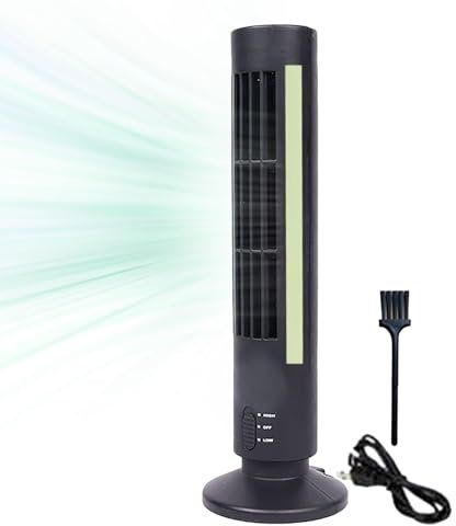 Ventiladores de pie para el hogar | Ventilador vertical eléctrico sin aspas | Ventilador de piso silencioso con puerto USB para área de trabajo, dormitorio, viajes y hogar