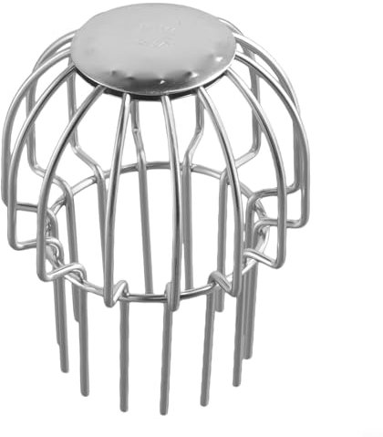 Dachrinnen-Fallrohrschutz, rostbeständig, langlebig, Edelstahl, Laubschutz, Netzabdeckung, Dachrinnen-Schutzabdeckungen (75 mm)