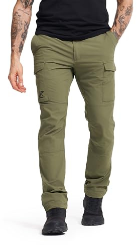 RevolutionRace Adventure Cargo Stretch Pants für Herren, Wanderhose für viele Outdoor-Aktivitäten, Kalamata, S