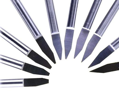 10 Stück Hartmetall-PCB CNC-Graviermaschine Fräser V-Bits 30 Grad 2,0 mm # J3.3020