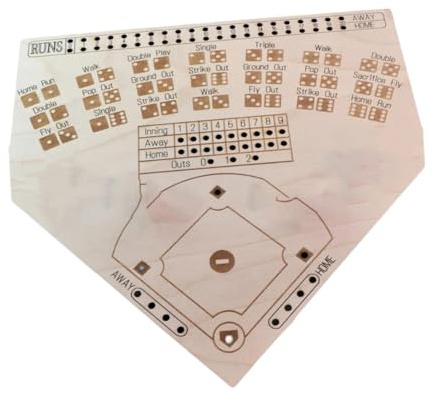 TTETTZ Baseball Würfel Brettspiel, Sport Tischspiel für Desktop Brettspiel Party