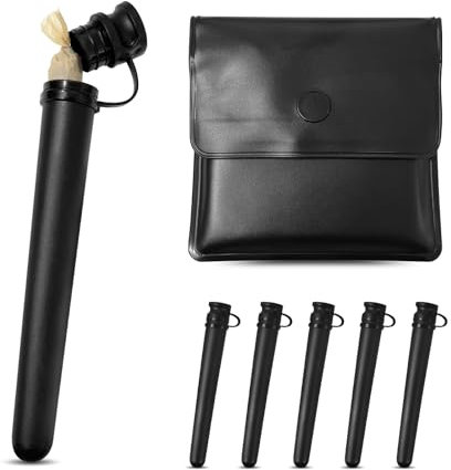 Joint Hülle mit Clipdeckel set - 6er Joint case Joint Tubes, Geruchsdichte Konisch Joint Hüllen mit 1EVA+Aluminiumfolie Aschentasche, Joint Etui mit Joint Box, für Kingsize Vorgedrehte Hülsen joint