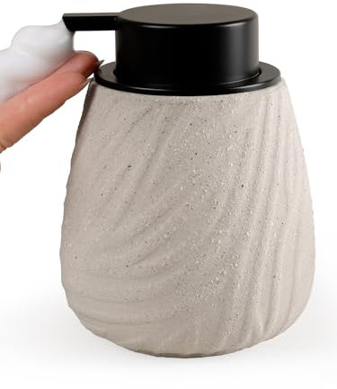 Avidanza Foaming Soap Dispenser - 14 oz Ceramic Foam Hand Soap Dispenser Bathroom, Modern Refillable Dish Wash Lotion Bottle Dispenser with Large Pump for Kitchen