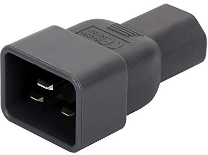 Remingtape Beige Farbe Iec 320 C13 Auf C20 Ac Adapter, Iec 15A Auf 10A, 16A Auf 10A Ac Konverter, C20 16A Auf C13 10A Stromanschluss
