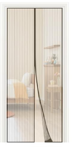 WAWJ® Mosquitera Puerta Magnetica, Cortina Antimoscas de Malla Antimosquitos con Iman, Mosquiteras Puertas Magnética Para puertas de dormitorios, balcones, 90x210cm