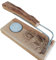 YA-DECOREGALOS Quemador de Incienso de Madera con Diseño Zen, Soporte para Palo Santo, Incluye Vela de Té y Varillas Metálicas, con cajita de Regalo