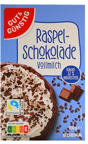 Gut & Günstig Raspelschokolade Vollmilch, 10er Pack (10 x 100g)