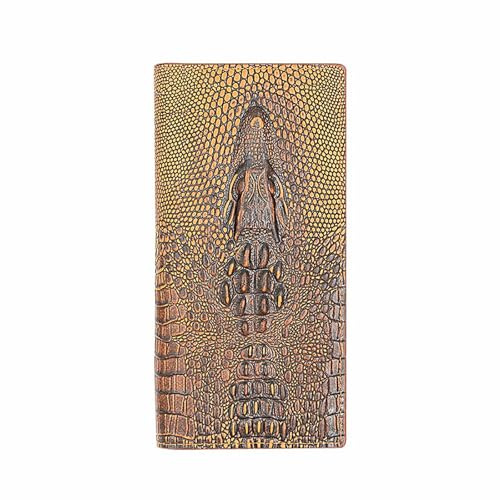 Lady Classic Pattern Embossed Clutch Wallet Long Purse Golden Geldbörsen Herren Für Karten Und Scheine (Gold, One Size)