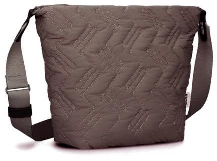 Zwei Damen Puffer Tasche Cleo CL90 gesteppte große Umhängetasche, Stepp-Schultertasche, ultraleicht, wasserabweisend, robust, abnehmbarer und verstellbarer Schultergurt