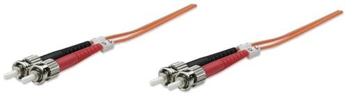 Intellinet IC Intracom Jarretiere Optique Câble Ethernet Fibre Duplex STS STS 62,5 µ 3 m