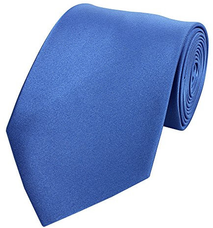 Fabio Farini - einfarbige elegante Unicolor Krawatten für Herren - 6cm/8cm zur Auswahl Blau Perlnachtblau Klassisch (8cm)
