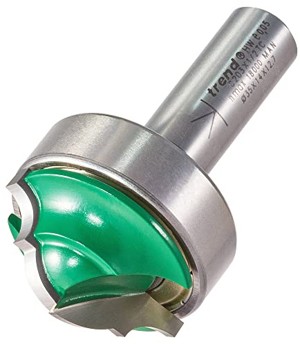 Trend CraftPro Ogee Panel Router Cutter, 1/2in Shank, 6.3mm Radius | Produces Smooth Ogee Panel Profiles With A 35mm Cut Diameter, 14.3mm Cut Length And TCT Tips, C203X1/2TC