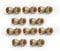 15mm Elbow Brass Compression (Pack Qty 10)