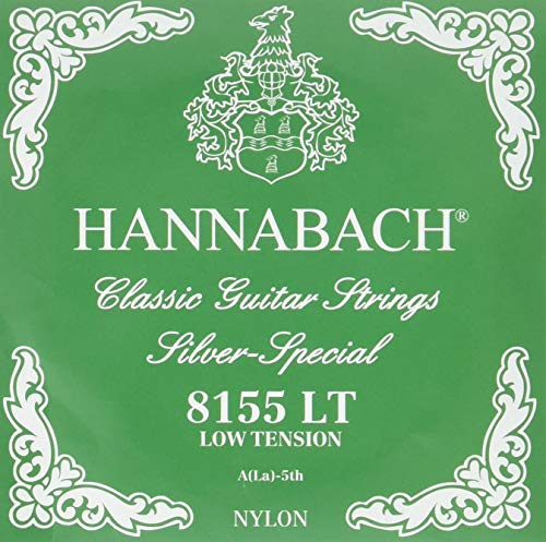Hannabach Saiten für Klassikgitarre Serie 815 A5 Low Tension Silver Special, Gitarrensaiten (hochwertig, Allzweck-Saite für fast jedes Instrument, Gitarrensaiten klassische Gitarre, Made in Germany)