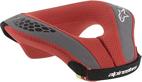 Alpinestars Boy's Sequence Youth Nackenrolle, Schwarz/Rot, Größe L/XL