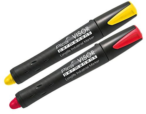 Pica Permanent-Marker Visor 990 Set rot, gelb, Stück