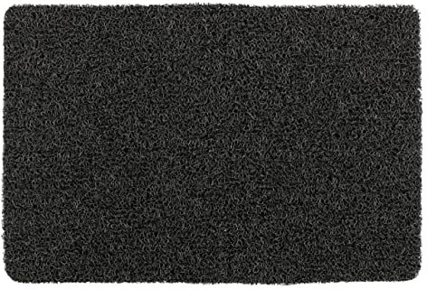WENKO Badematte Loop Indoor & Outdoor Grau, 40 x 60 cm - Badvorleger für Dusche, Bad, Pool, Sauna mit rutschhemmender Struktur, Kunststoff, 40 x 60 cm, Grau