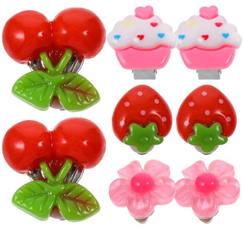 STOBOK Orecchini a Clip per Bambini Bambina, 4 Paia