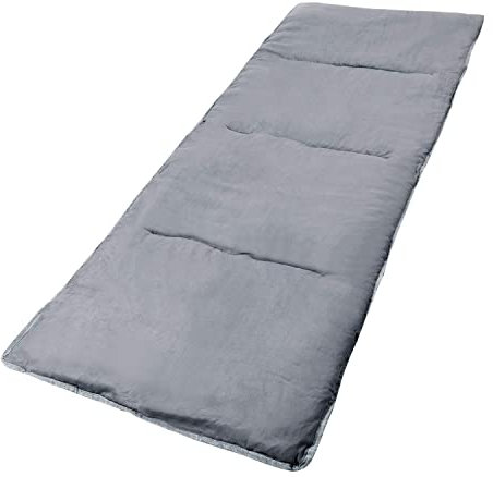 REDCAMP Campingbett Feldbettauflage, 190 x 75 cm Martratze für Feldbett Klappbar, Weich und Gut Isolierende Baumwollauflage mit Hochwertiger Polyesterfüllung, Grau