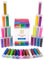 abeec Glitter Shaker Tubes - 32 Vibrant Colours | Fine Glitter for Arts & Crafts, DIY, Slime Kits & Scrapbooking | Mess-Free Easy Pour Tubes for Kids & Adults