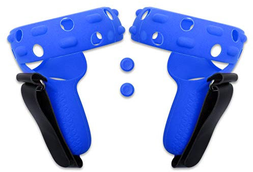 LICHIFIT Handle Grip Cover with Hand Strap for Oculus Quest 2 VR, Soft Silicone Controller Protective Sleeve Cover