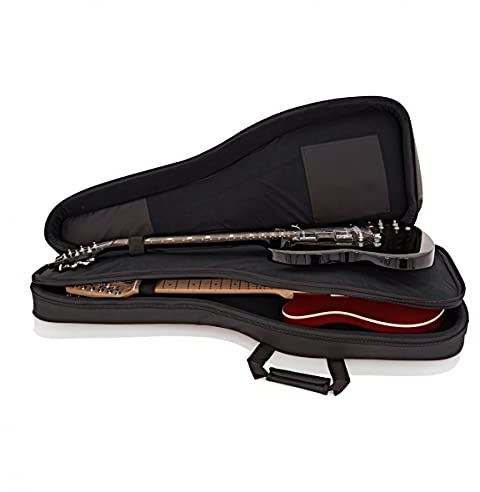 gear4music Custodia Doppia per Chitarra Elettrica, Imbottitura 15mm