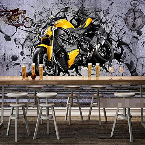 YXTSmurals Papier Peint Intissé Tapisserie Murales Panoramique 3D Mode Sport Moto Modèle Papier Peint Moderne De Papier Peint De Mur De Fond De Sofa De Salon