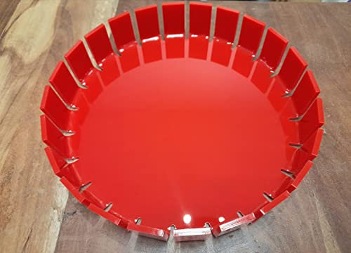 Vassoio tondo in acrilico rosso Liorich design