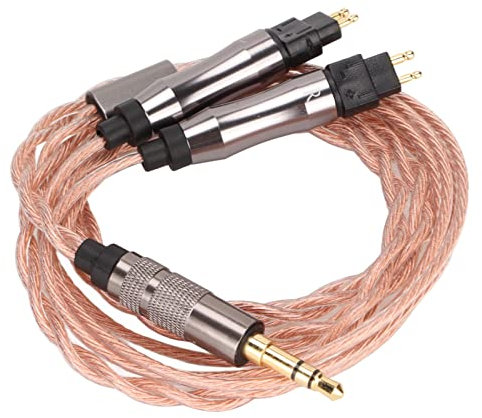 PUSOKEI 36 Cores Headphone Cable 3.5mm Gold Plated Straight Plug OFC Copper Wire, for HD414 HD650 HD600 HD580 HD565 HD545 HD535 HD525 HD265 HD25