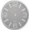Atlanta Moderne Wanduhr Quarz 30 cm Designuhr Metall Mineralglas Graues Zifferblatt - 4515/4
