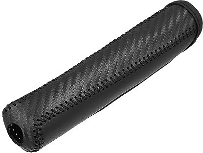 X AUTOHAUX Car Handbrake Cover Protector Replacement Carbon Fiber Pattern Black