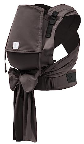 Stokke Limas Babytrage Plus, Espresso Brown - Modell 2023 (OCS) - Half Buckle Babytrage - Drei Tragepositionen - Ab 1 Monat/4 kg bis 18 kg