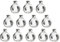Sewroro Lot de 25 boules à boire en verre à bonbons - 150 ml - 150 ml - Bouteille en plastique transparent - Bouteille à remplir - Bouchon à vis - Bouteille vide (aléatoire